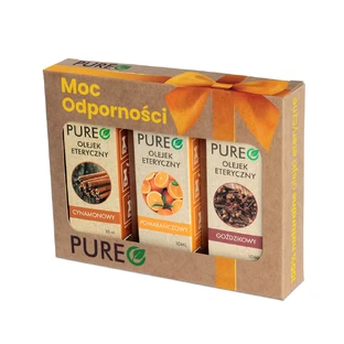 Set Pureo Power of Immunity, aceites esenciales naturales, canela, naranja, clavo, 3 x 10 ml