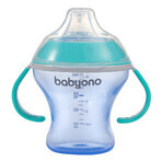 BabyOno, tazza con imboccatura morbida, turchese, da 3 mesi, 180 ml BabyOno, tazza con imboccatura morbida, turchese, da 3 mesi, 180 ml