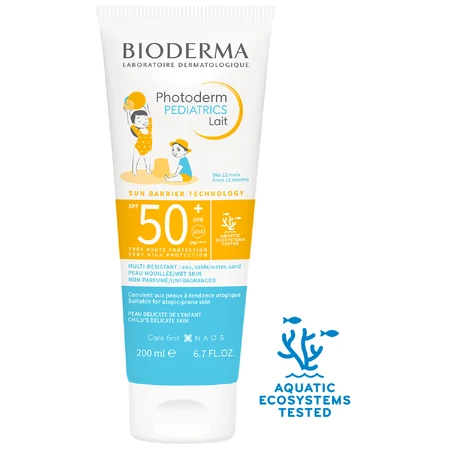 Bioderma Photoderm Pediatrics, Schutzmilch für Kinder, SPF 50+, ab 1 Jahr, 200 ml.