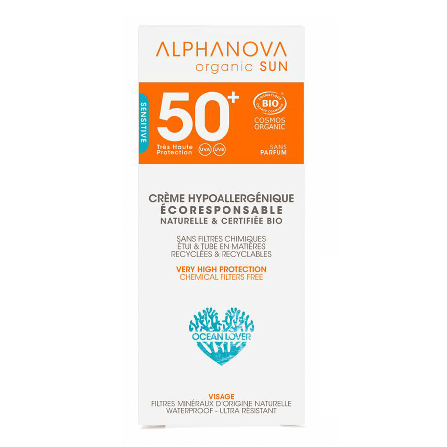 Cumpără Alphanova Sun Bio, protecție solară, hipoalergenică, SPF 50, 50 g Alphanova Sun Bio, protecție solară, hipoalergenică, SPF 50, 50 g