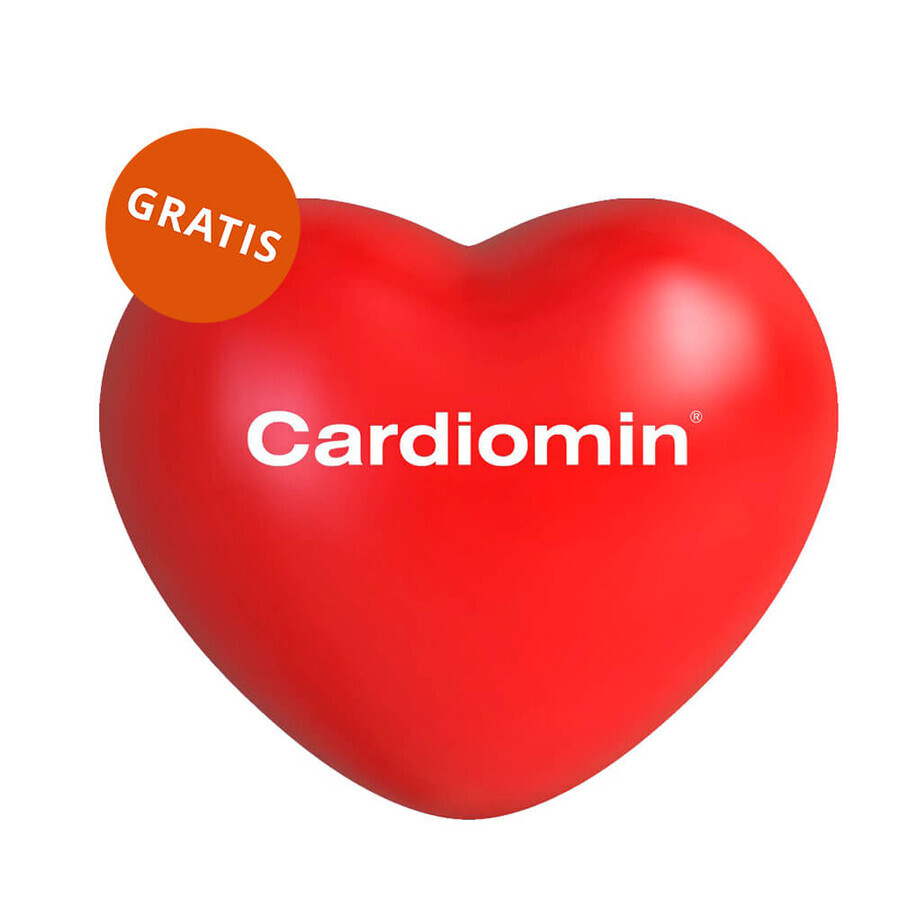 Cardiomin, 60 gélules + Boule anti-stress en forme de cœur, 1 gratuite