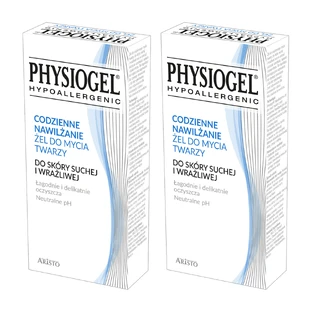 Physiogel Gel Facial Hidratante Diario, piel seca y sensible, 2 x 150 ml