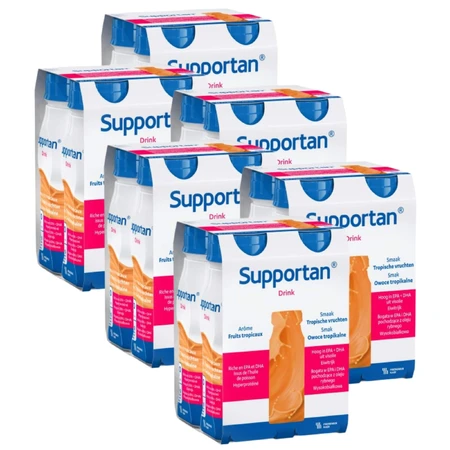 Bebida nutricional Supportan Frutas tropicales, 4 x 200 ml, Fresenius Kabi