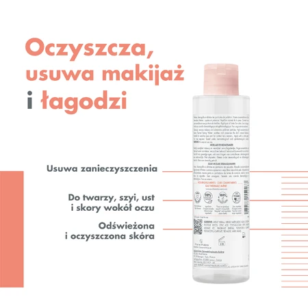 Avene Les Essentiels, fluido micelar para desmaquillar, pieles sensibles, 200 ml