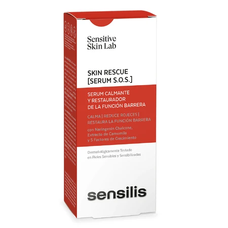 Sensilis Skin Rescue Serum S.O.S., sérum apaisant pour reconstruire la barrière cutanée, 30 ml
