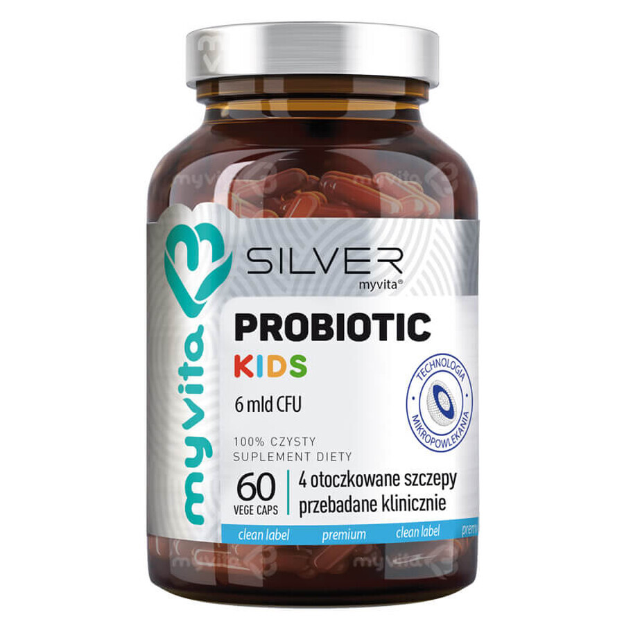 Boutique MyVita Silver Probiotic Kids, dès 1 an, 60 gélules MyVita Silver Probiotic Kids, dès 1 an, 60 gélules