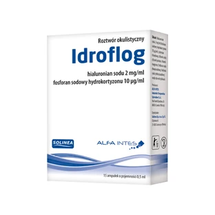 Idroflog, ophthalmic solution, 0.5 ml x 15 ampoules