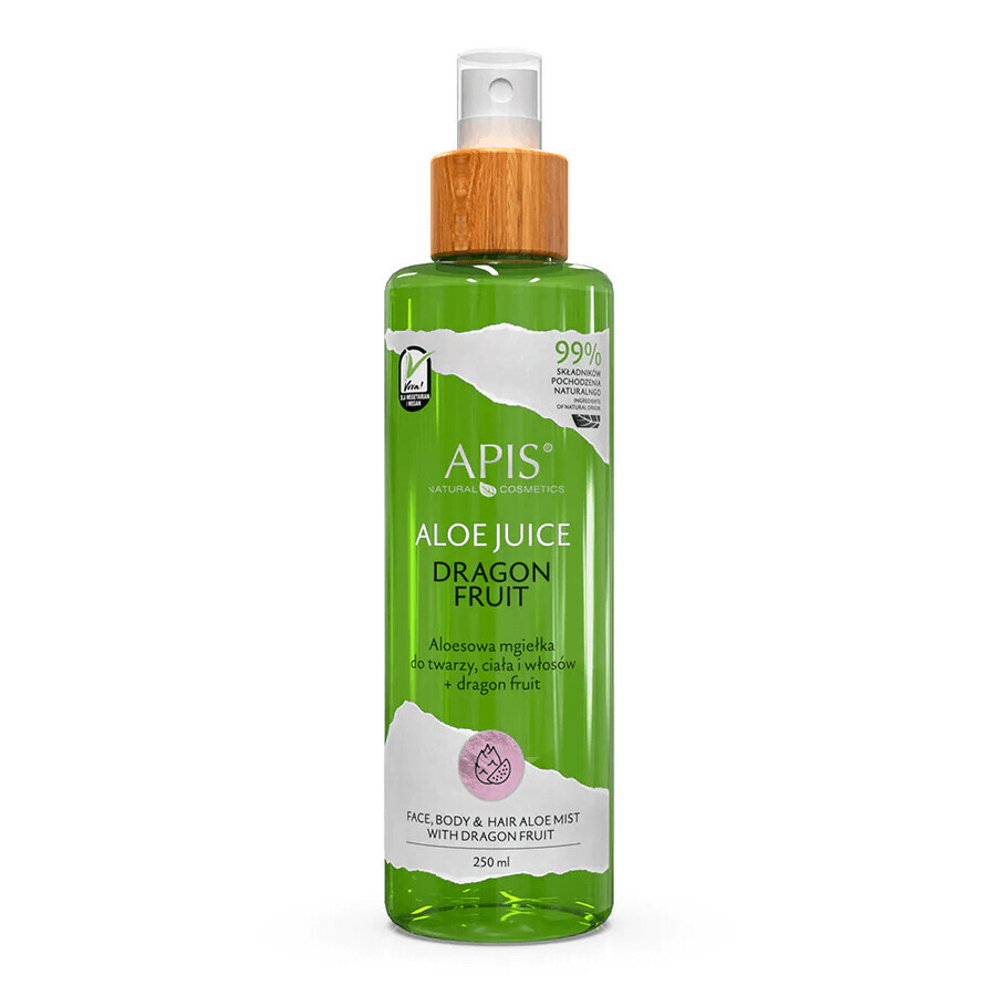 Shop Apis Aloe Vera, Aloe-Vera-Nebel für Gesicht, Körper und Haare, mit Drachenfrucht, 250 ml Apis Aloe Vera, Aloe-Vera-Nebel für Gesicht, Körper und Haare, mit Drachenfrucht, 250 ml
