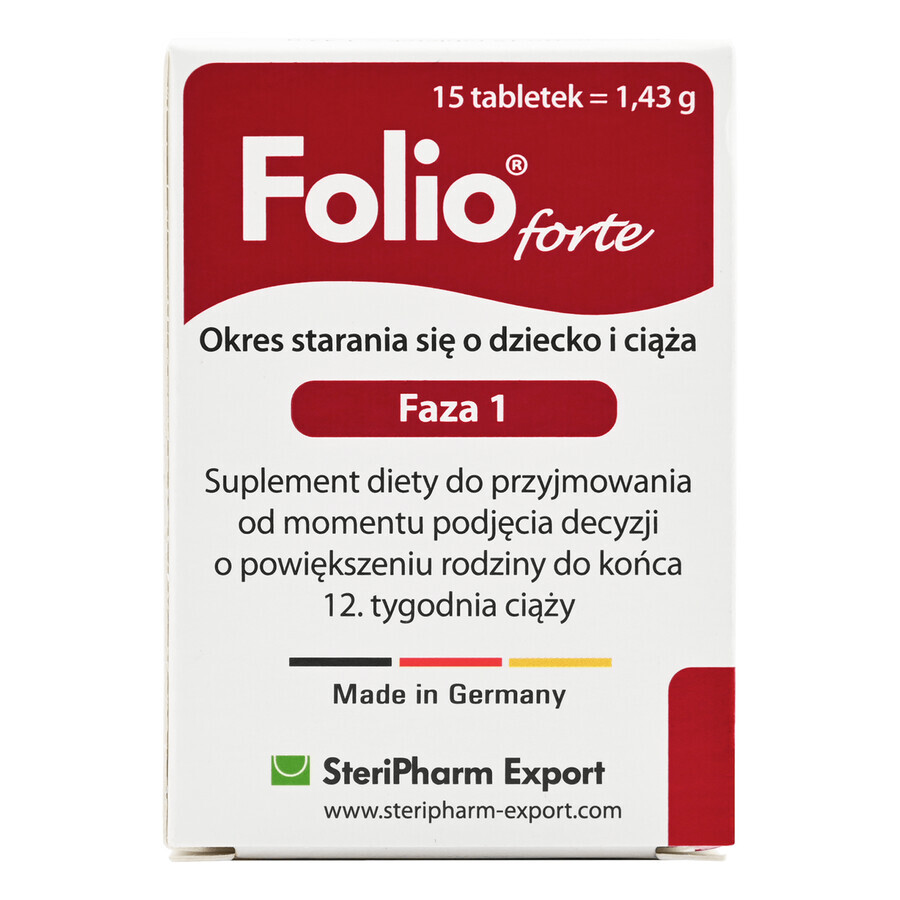Folio Forte Phase 1, 90 comprimés