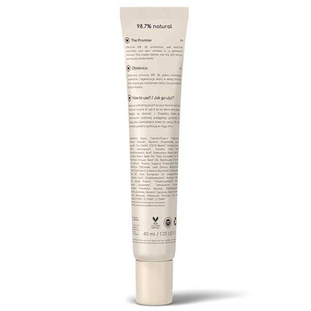 Resibo Team Zonnebrandcrème, hydraterende en regulerende crème, SPF 30, licht, 40 ml 