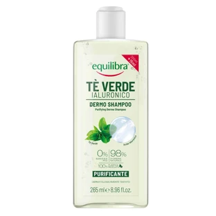 Equilibra Dermo, champú limpiador, té verde y ácido hialurónico, 265 ml