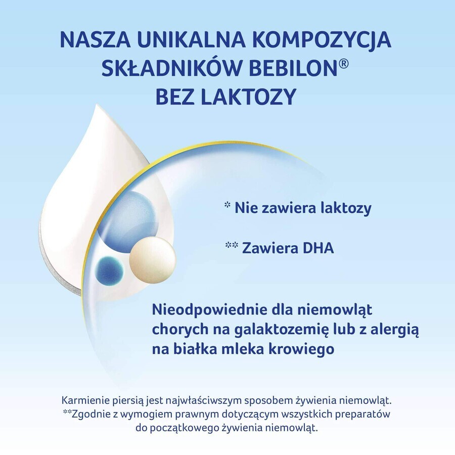 Bebilon Milk for infants without lactose, from birth, 400 g Bebilon Milk for infants without lactose, from birth, 400 g