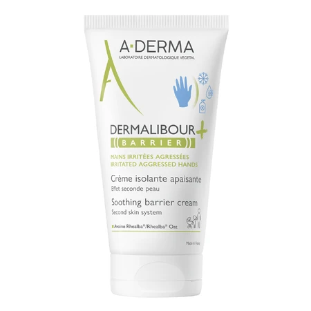A-Derma Dermalibour+ Barrera, crema aislante contra irritantes, 50 ml