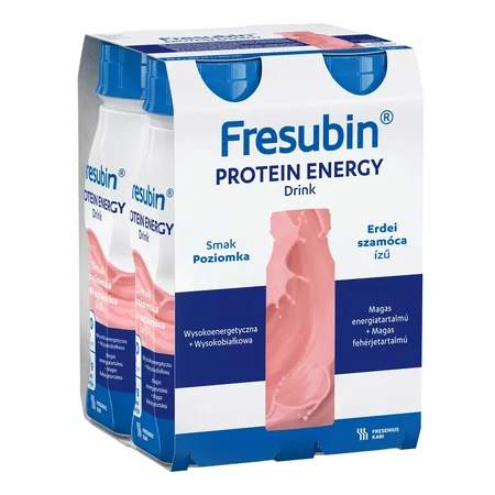 Fresubin Protein Energy with strawberry flavor, 4 x 200 ml, Fresenius Kabi
