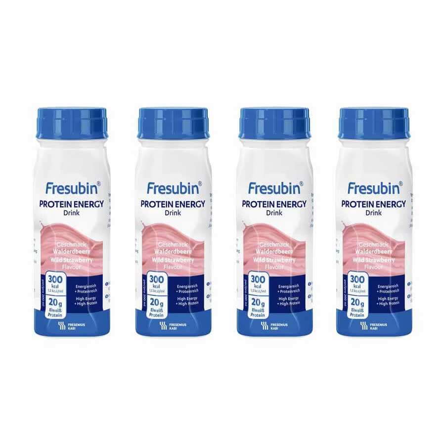Fresubin Protein Energy with strawberry flavor, 4 x 200 ml, Fresenius Kabi