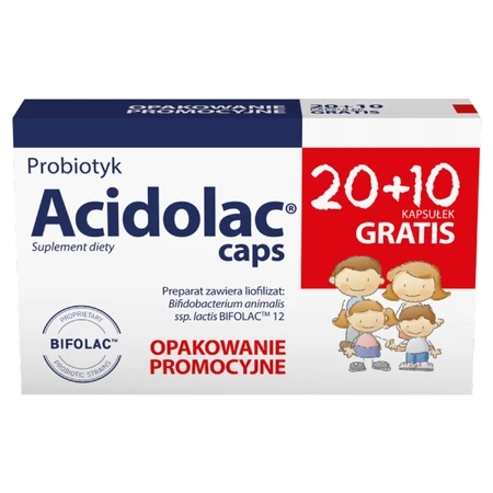 Acidolac Caps, 20 cápsulas + 10 cápsulas gratis