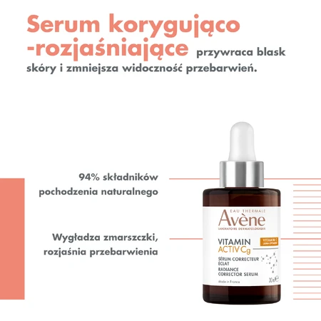 Avene Vitamin Activ Cg, correcting and illuminating serum, 30 ml