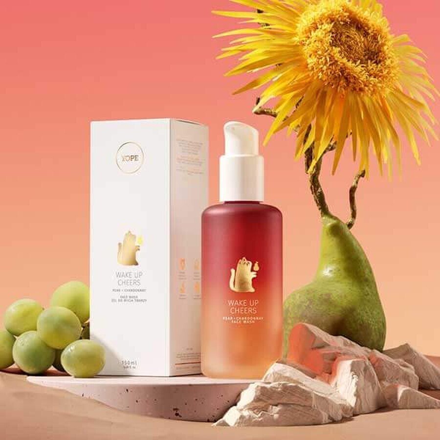 Yope Wake up Cheers, Gesichtswaschgel, Chardonnay + Birne, 150ml Yope Wake up Cheers, Gesichtswaschgel, Chardonnay + Birne, 150ml