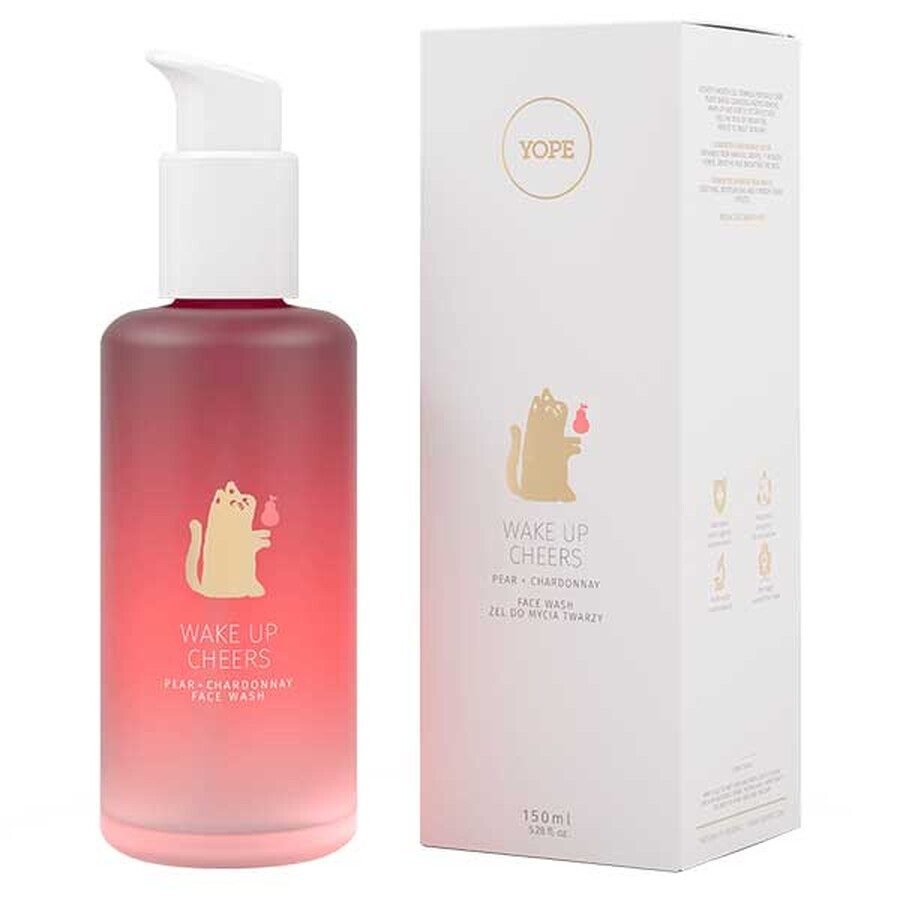 Shop Yope Wake up Cheers, Gesichtswaschgel, Chardonnay + Birne, 150ml Yope Wake up Cheers, Gesichtswaschgel, Chardonnay + Birne, 150ml