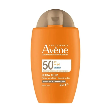 Avene Ultra Fluid Perfector, gezichtszonnebrandcrème, gevoelige huid, SPF 50+, 50 ml