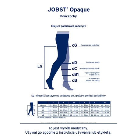 Jobst Opaque, medias de compresión, CCL2, puntera cerrada, talla 3, natural