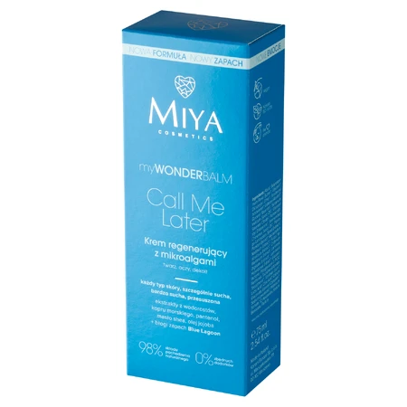 Miya myWONDERBALM Call Me Later, regenerierende Creme mit Mikroalgen, 75 ml