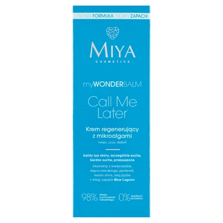 Miya myWONDERBALM Call Me Later, regenerierende Creme mit Mikroalgen, 75 ml