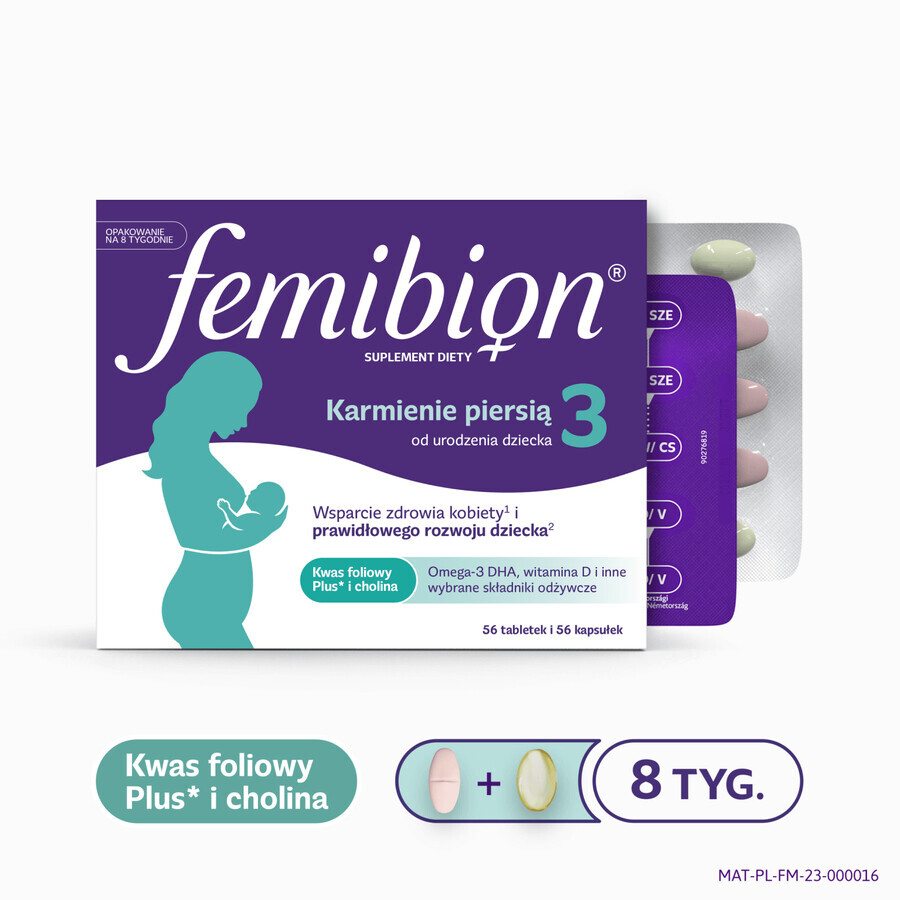 Femibion ​​3 Breastfeeding, 56 tablets + 56 capsules