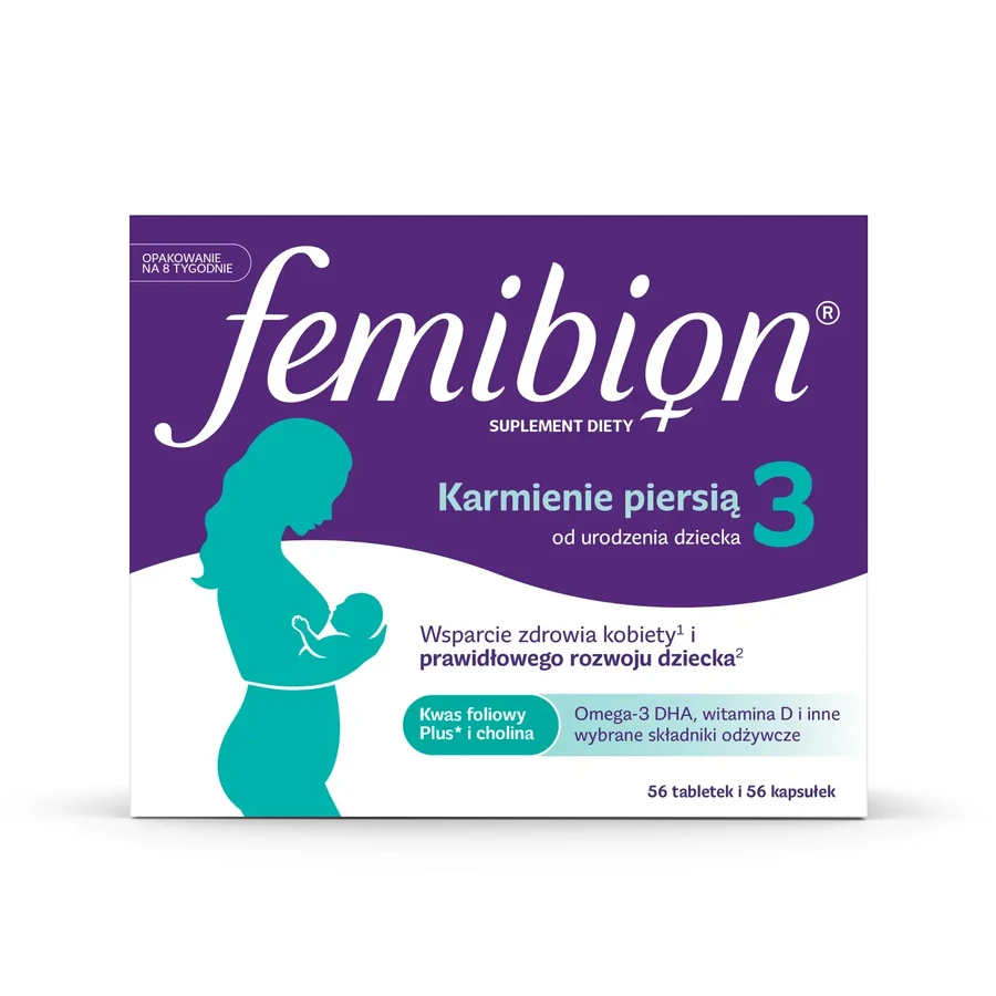 Femibion ​​3 Lactancia Materna, 56 comprimidos + 56 cápsulas