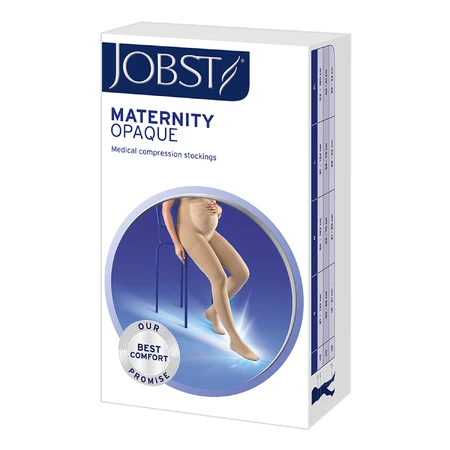 Jobst Maternity Opaque Pregnancy Compression Tights CCL2 Closed Toe Size 3 Black