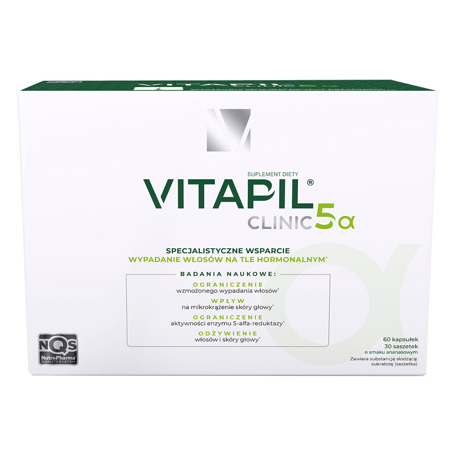Vitapil Clinic 5alpha, 30 sachets + 60 gélules
