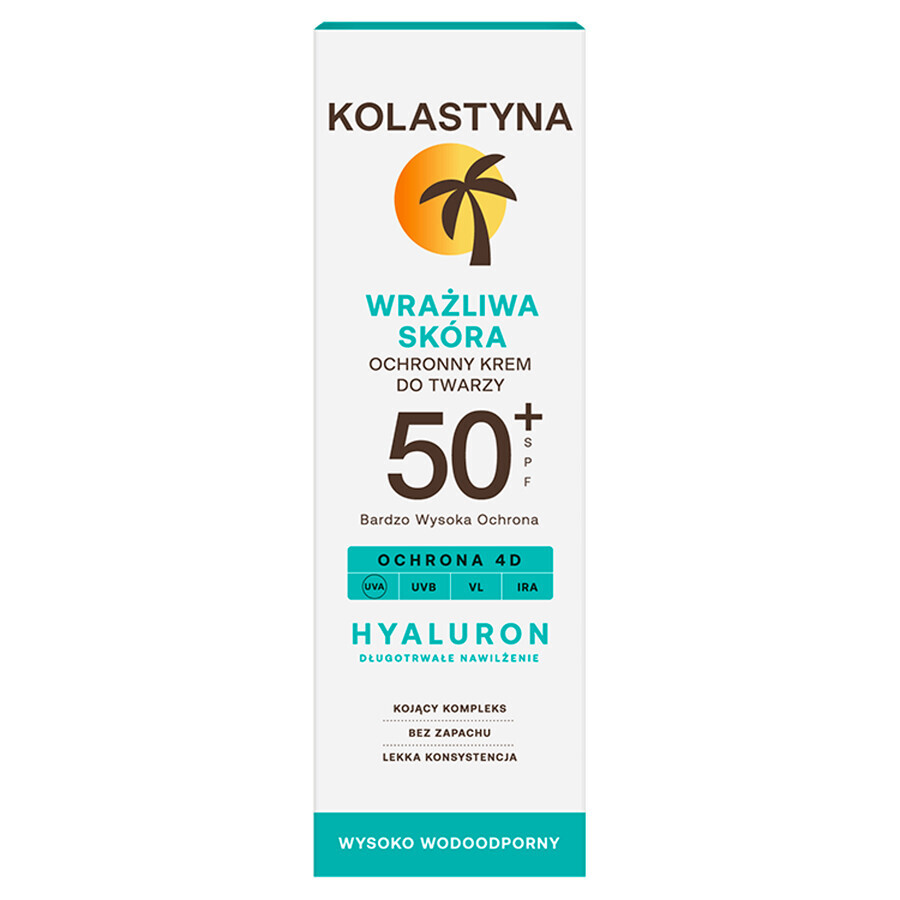 Acquista Kolastyna, crema protettiva per il viso, pelle sensibile, SPF 50+, 50 ml Kolastyna, crema protettiva per il viso, pelle sensibile, SPF 50+, 50 ml