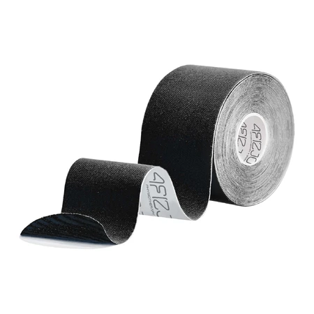 4Fizjo, cinta de kinesiotaping, negra, 5 cm x 5 m