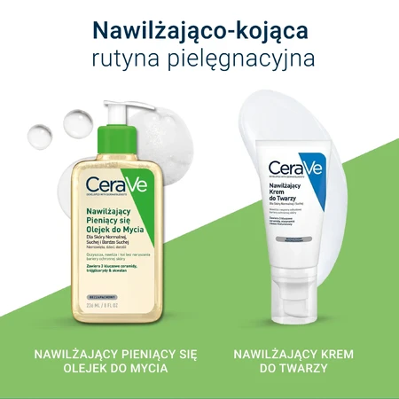 CeraVe, moisturizing foaming oil with ceramides for washing, 236 ml