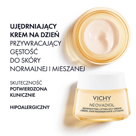 Vichy Neovadiol Peri-Menopause, crème de jour raffermissante pour restaurer la densité, peaux normales et mixtes, 50 ml