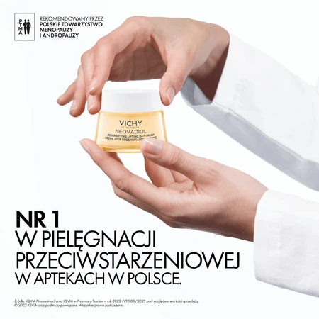 Vichy Neovadiol Peri-Menopause, crème de jour raffermissante pour restaurer la densité, peau sèche, 50 ml
