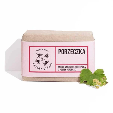 Cztery Szpaki, Peeling-Stückseife, Johannisbeere, 110 g