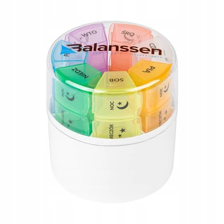 Bifarm, weekly medicine container, 4 compartments