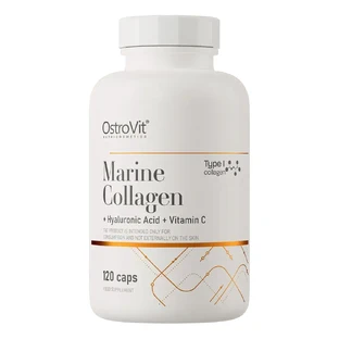 OstroVit marine collagen + hyaluronic acid + vitamin C, 120 capsules