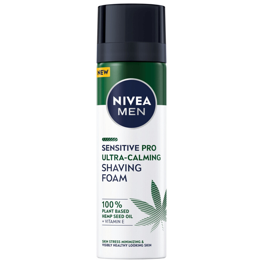 Acquista Nivea Men Sensitive Pro, schiuma da barba con olio di canapa, ultra-calmante, 200 ml Nivea Men Sensitive Pro, schiuma da barba con olio di canapa, ultra-calmante, 200 ml