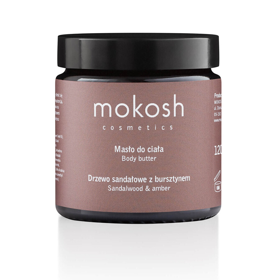 Buy Mokosh, body butter, sandalwood with amber, 120 ml Mokosh, body butter, sandalwood with amber, 120 ml