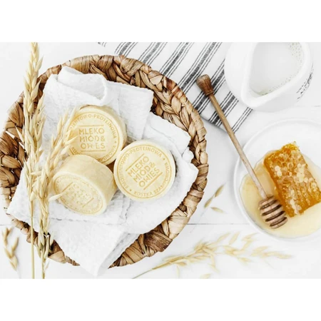 Ministry of Good Soap, Shampoo Bar, Honig, Milch und Hafer, 85 g