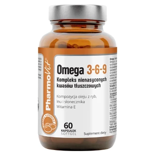 PharmoVit Omega 3-6-9, een complex van onverzadigde vetzuren, 60 softgel capsules