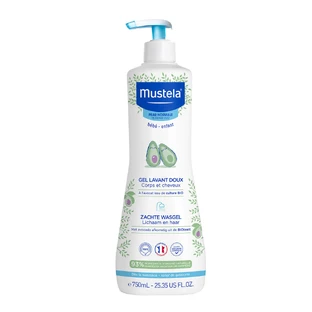 Mustela Bebe Enfant, gel delicado para lavar el cuerpo y la cabeza, desde el nacimiento, 750 ml