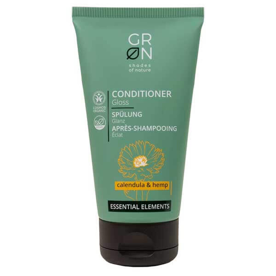 GRN Essential Elements Shine Conditioner for Dull Hair, Calendula & Hemp Oil, 150ml