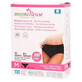 Masmi Reuse, braguita menstrual, algod&#243;n org&#225;nico, negro, talla M, 94-102 cm, 1 pieza