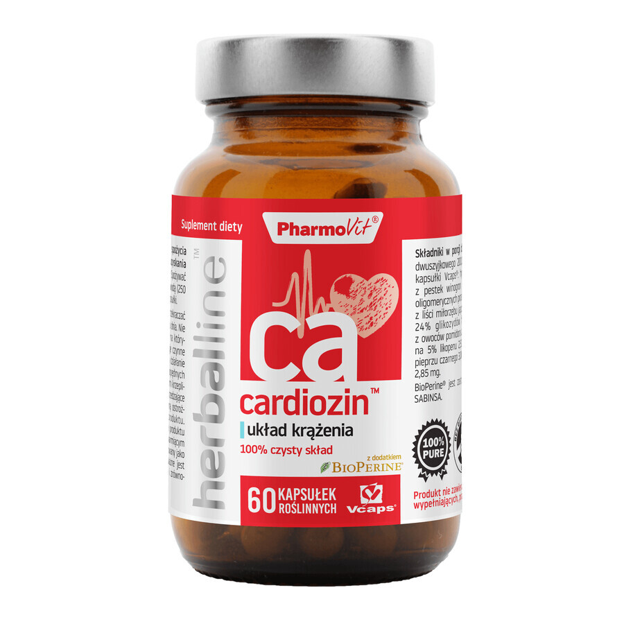 Buy PharmoVit HerbalLine Cardiozin Cardiovascular system, 60 herbal capsules PharmoVit HerbalLine Cardiozin Cardiovascular system, 60 herbal capsules