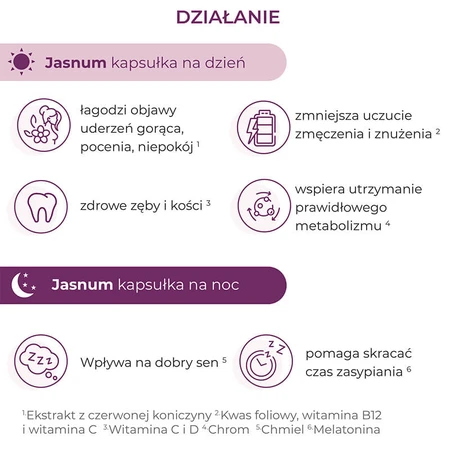 Jasnum, 30 capsules day + 30 capsules night