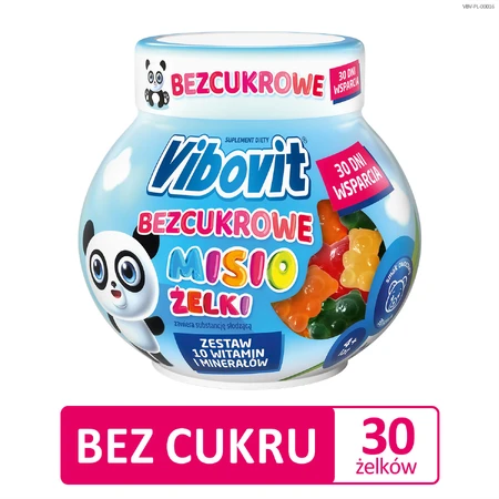 Vibovit Gomitas Osito Sin Azúcar, mayores de 4 años, sabor fruta, 30 piezas