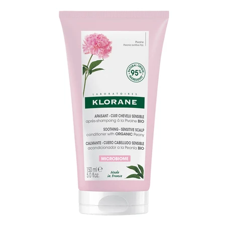 Klorane, conditioner op basis van pioenroos extract voor gevoelige hoofdhuid, 150 ml